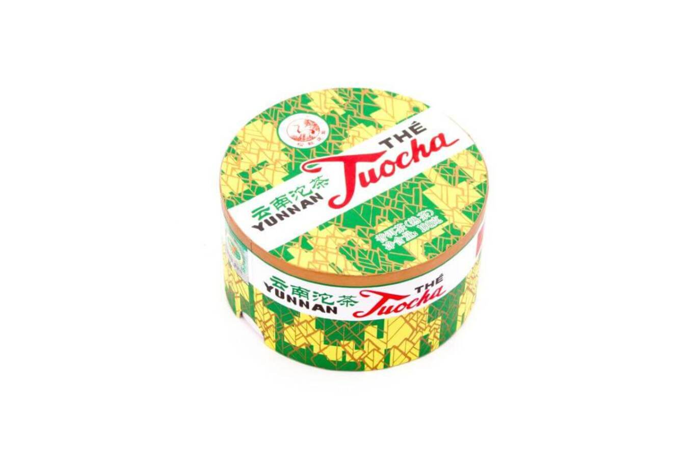 Прессованный шу пуэр - Шу пуэр 2018 г. «Люкс» марки «Сосна и журавль» завода «Сягуань» гнездо 100 г