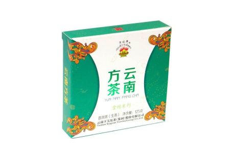 Прессованный шэн пуэр - Чай Шэн пуэр 2015 года "Священное пламя" завода "Сягуань", 125 гр, 