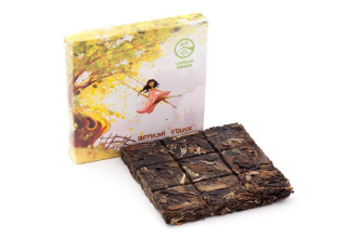 Белый чай Прессованный шоумэй 2021 г «Отдых» марки «Чайная Линия», 90 г