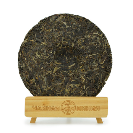 Прессованный шэн пуэр - Шэн пуэр 2019 г. "Баньпэнь" завода "Чжоуши" 357 г, 