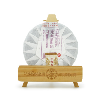 Прессованный шэн пуэр - Пурпурный шэн пуэр 2019 г. "Пурпурные почки" завода "Чжоуши" 200 г, 