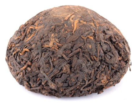 Прессованный шу пуэр - Шу пуэр 2007 г. «Люкс» марки "Сосна и журавль" завода "Сягуань" гнездо 100 г, 