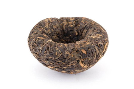 Прессованный шэн пуэр - Шэн пуэр 2010 г. "Люкс" марки "Сосна и журавль" завода "Сягуань" гнездо 100 г, 