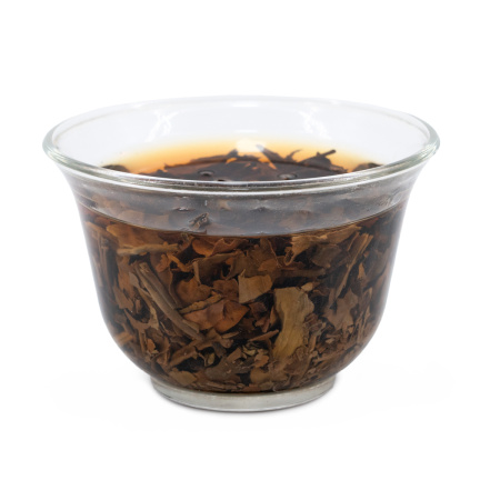 Белый чай Юэгуан бай гу шу 2023 г. (Белый пуэр с многовековых деревьев) завода "Сягуань" блин 260 г