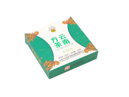 Прессованный шэн пуэр - Чай Шэн пуэр 2015 года "Священное пламя" завода "Сягуань", 125 гр, 