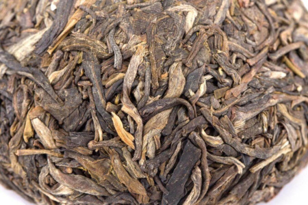 Прессованный шэн пуэр - Шэн пуэр 2018 г. «Золотая нить» марки «Сосна и журавль» завода «Сягуань» гнездо 100 г, 