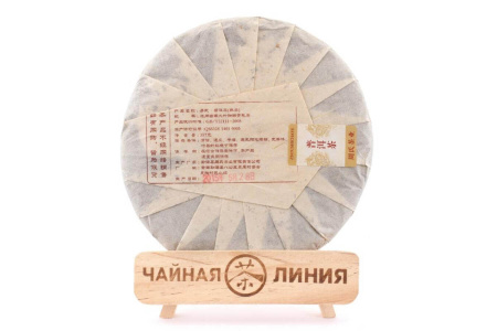 Прессованный шу пуэр - Шу пуэр 2015 г. «Иу» завода «Чжоуши» 357 г, 