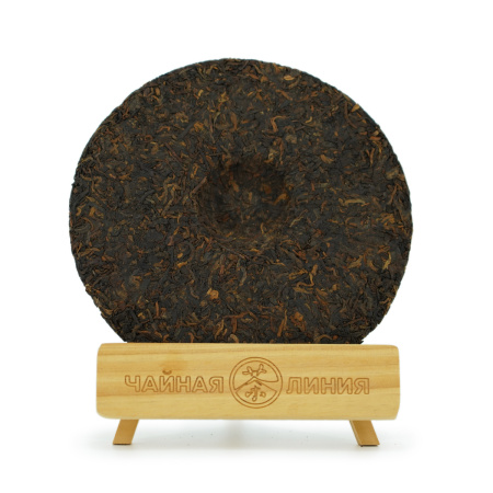 Прессованный шу пуэр - Шу пуэр 2020 г. "Чёрное золото" завода "Чжоуши", 357 г, 